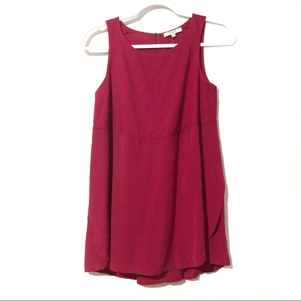 Madewell Maroon Flowy Top Size Small
